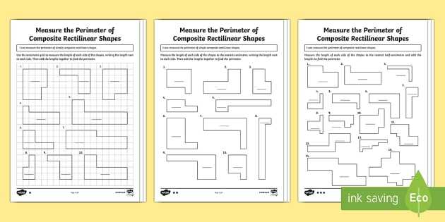 Compound Shapes Worksheet Answer Key with Year 5 Measure the Perimeter Of Posite Rectilinear Shapes
