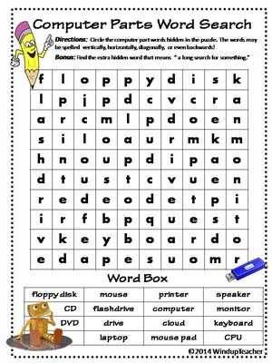 Computer Basics Worksheet Section 8 as Well as 8 Best Worksheets Images On Pinterest