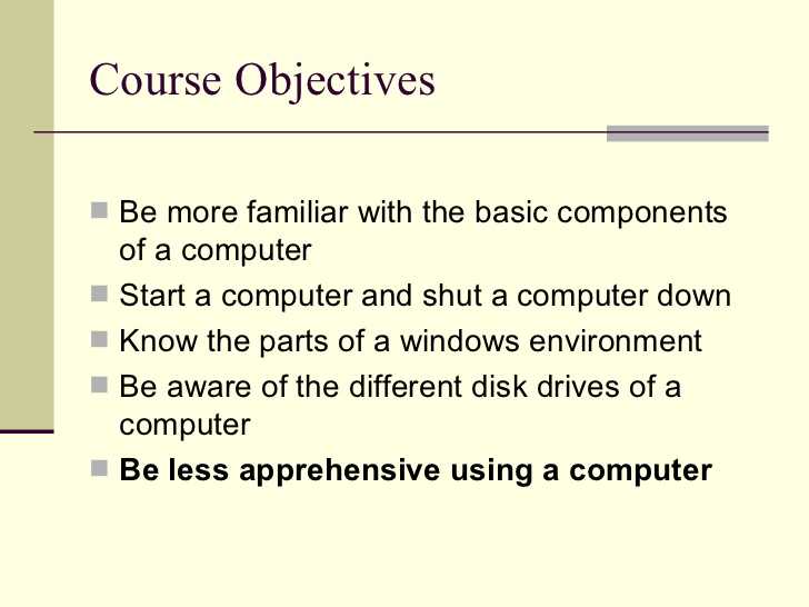 Computer Basics Worksheet Section 8 with Puter Basics 101 Slide Show Presentation