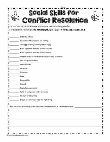 Conflict Resolution Worksheets Along with How I Handle Conflict therapy Pinterest