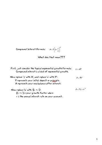 Continuous Compound Interest Worksheet with Answers Also Simple and Pound Interest Homework Problems 1 the Billing
