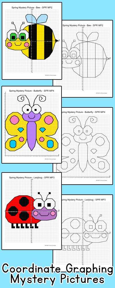 Coordinate Graphing Worksheets and Coordinate Graphing ordered Pairs Spring Activities