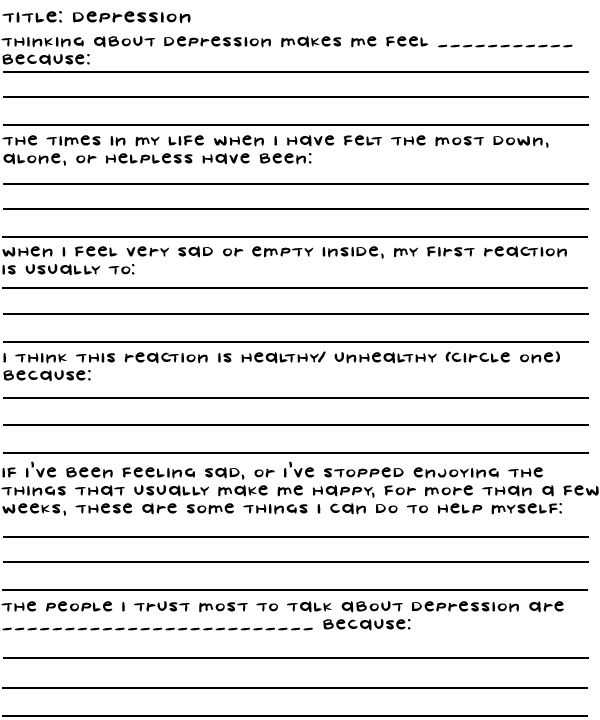 Coping with Depression Worksheets and 69 Best therapy Depression Images On Pinterest