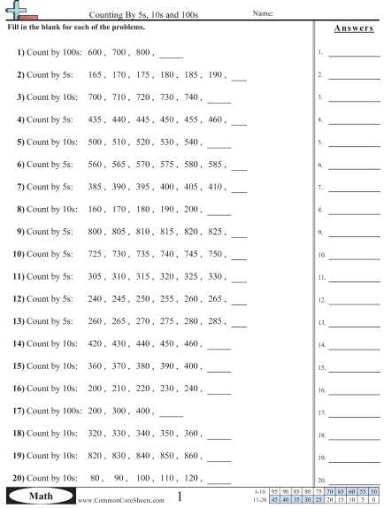 Counting Worksheets 1 20 or Agreeable Counting Worksheets 1 200 Counting Worksheets