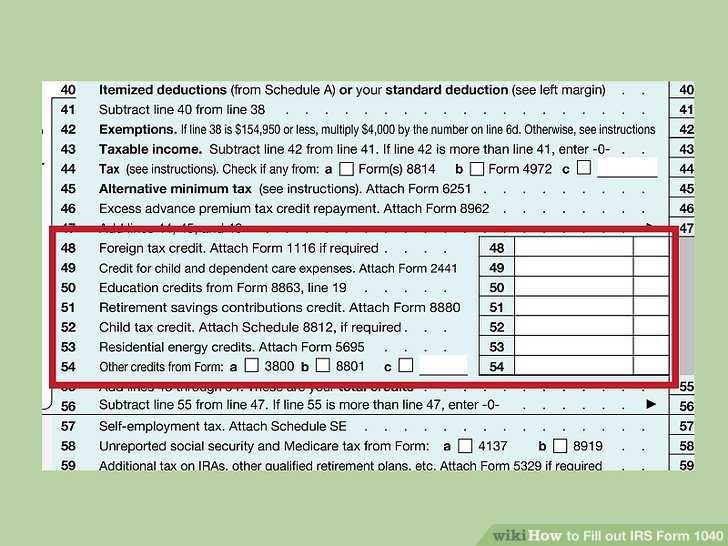 Credit Limit Worksheet 8880 and How to Fill Out Irs form 1040 with form Wikihow
