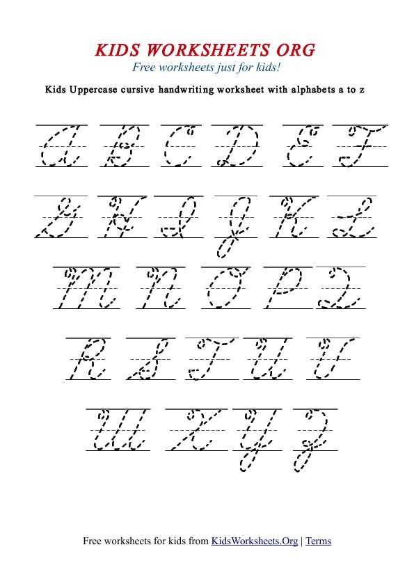 Cursive Alphabet Worksheets Pdf or Cursive Handwriting Worksheets Tracing Worksheets for All