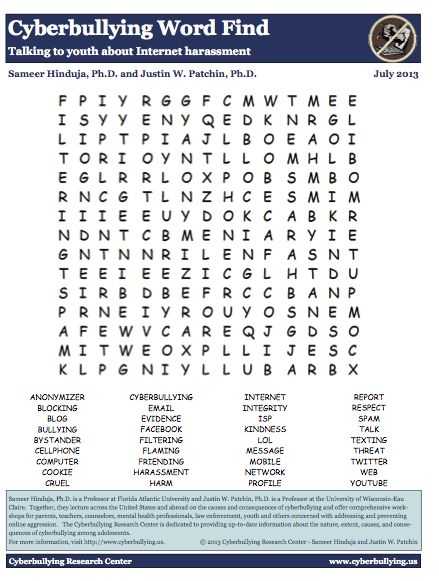 Cyber Bullying Worksheets or 25 Best Cyberbullying Images On Pinterest