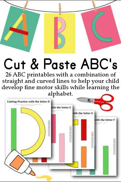 D Day Worksheet or Cut & Paste Abc S Great for Building Fine Motor Skills while