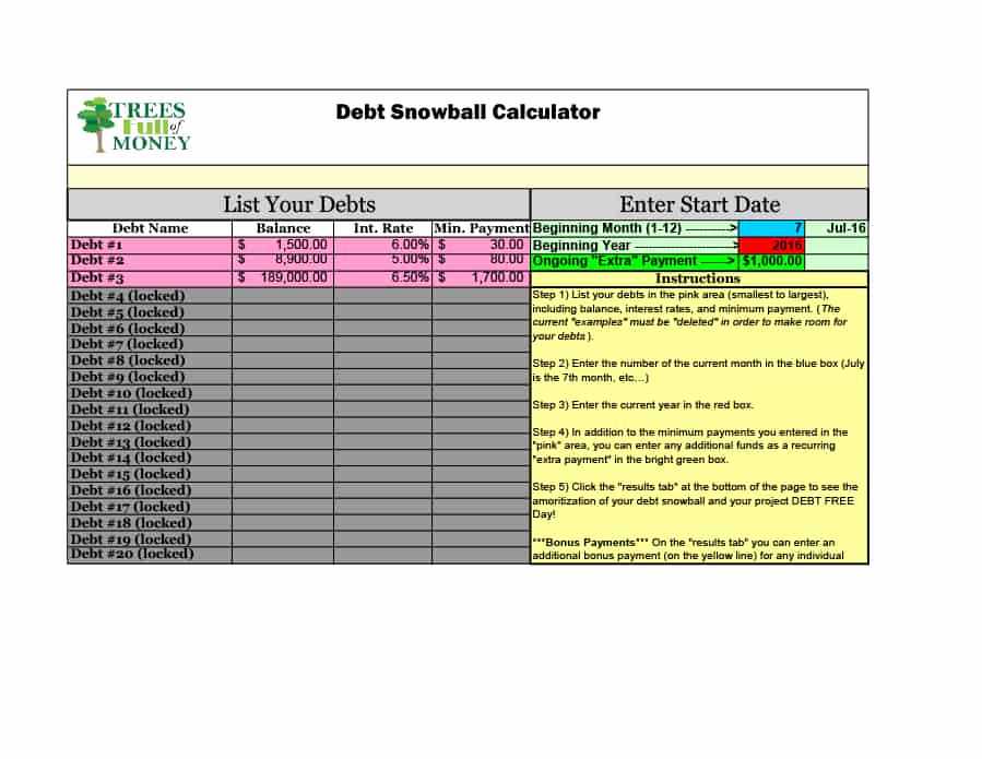 Debt Snowball Worksheet Printable Also 51 Beautiful Gallery Free Debt Tracker Spreadsheet