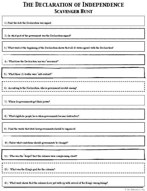 Declaration Of Independence Worksheet Answer Key Also 159 Best Teaching Government Images On Pinterest