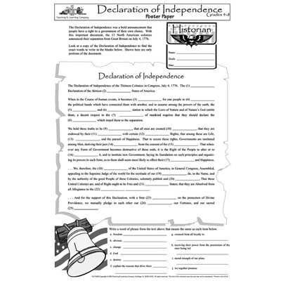 Declaration Of Independence Worksheet with 58 Best Declaration Of Independence Images On Pinterest