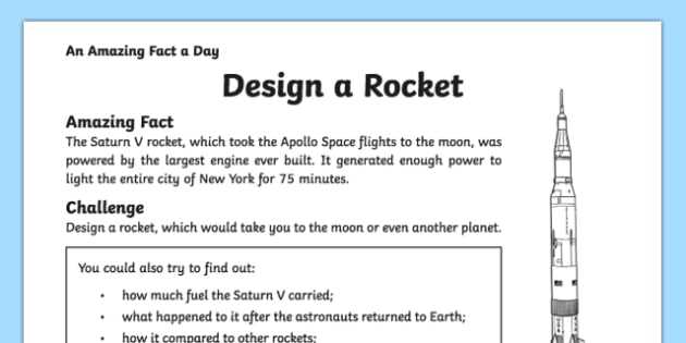 Designing Your Life Worksheets Also Design A Rocket Worksheet Activity Sheet Amazing Fact A Day