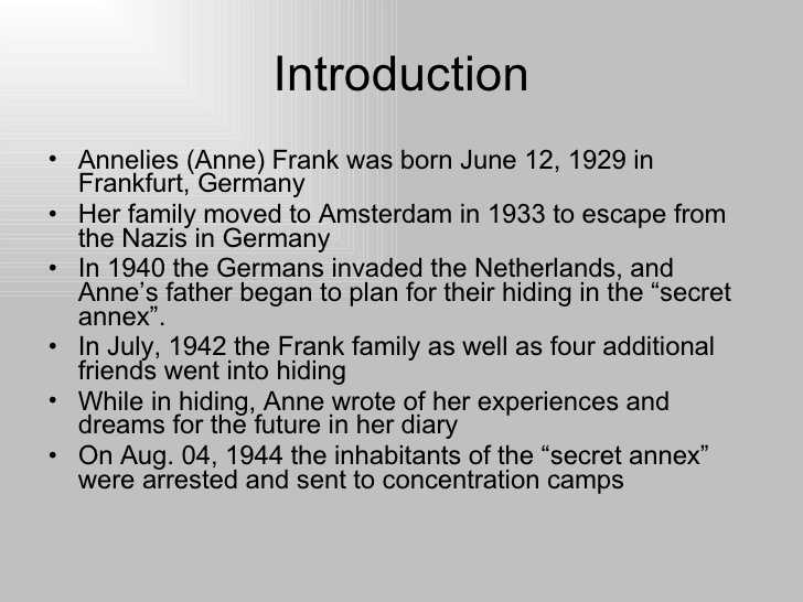 Diary Of Anne Frank Worksheets Free Also Anne Frank Power Point