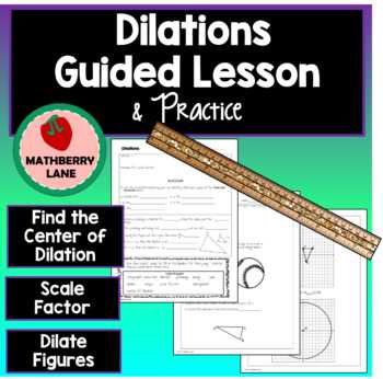 Dilations Worksheet Answer Key as Well as Dilations Guided Lesson and Practice Worksheet Function Notation