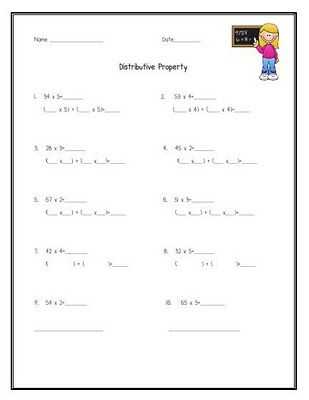 Distributive Property Practice Worksheet with 67 Best order Operations Images On Pinterest