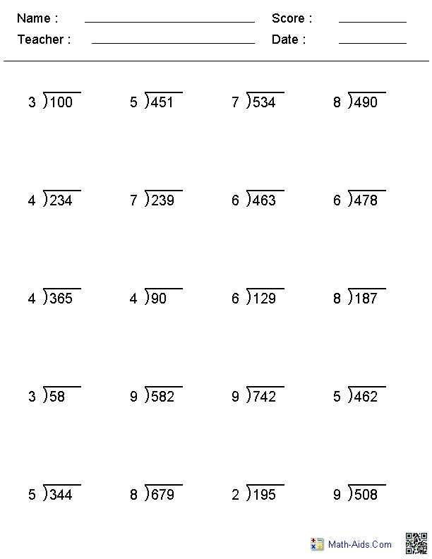 Dividing by 2 Worksheets with Short Division Worksheets Create Your Own for Extra Practice