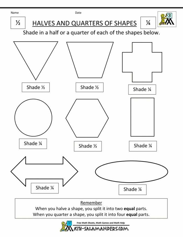 Dividing Shapes Into Equal Parts Worksheet with Shapes Mathsets Geo Pinterest andet Education Grade Math Maths