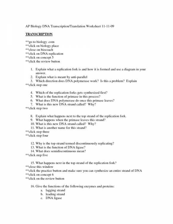 Dna Structure and Replication Worksheet Answers Also Awesome Transcription and Translation Worksheet Answers Beautiful
