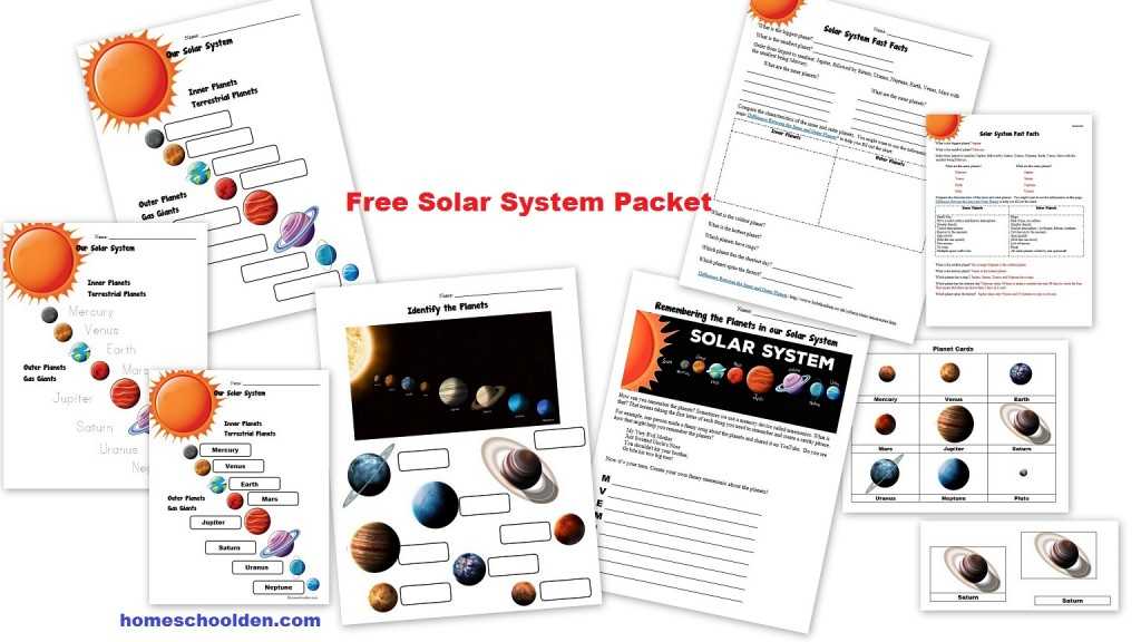 Eclipse Worksheet Answer Key as Well as Free Planets Of the solar System Worksheets Homeschool Den