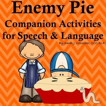 Enemy Pie Printable Worksheet Also Enemy Pie Character Traits Teaching Resources