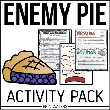 Enemy Pie Printable Worksheet together with Enemy Pie Activities Teaching Resources