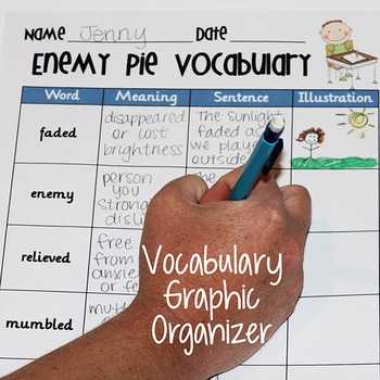 Enemy Pie Printable Worksheet with Enemy Pie Fun Back to School Activities and Printables