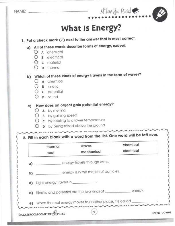 Energy Transformation Worksheet Pdf as Well as forms Energy Worksheet 5th Grade Pdf Quiz Stud Pantacake