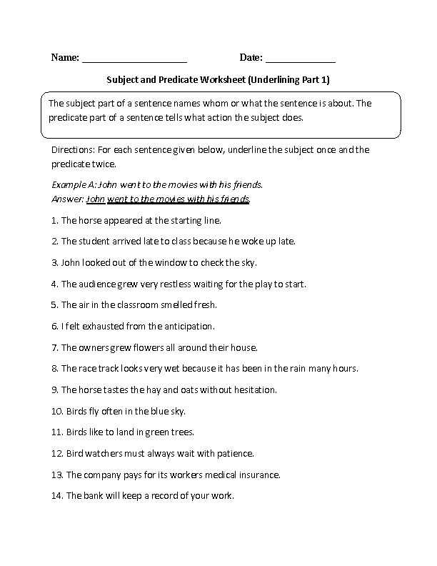 English Grammar Worksheets for Grade 4 Pdf Along with 12 Best Subject Predicate Images On Pinterest