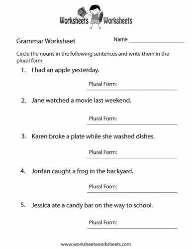 English Grammar Worksheets for Grade 4 Pdf or 4th Grade English Worksheets Best Free Printable Worksheets for