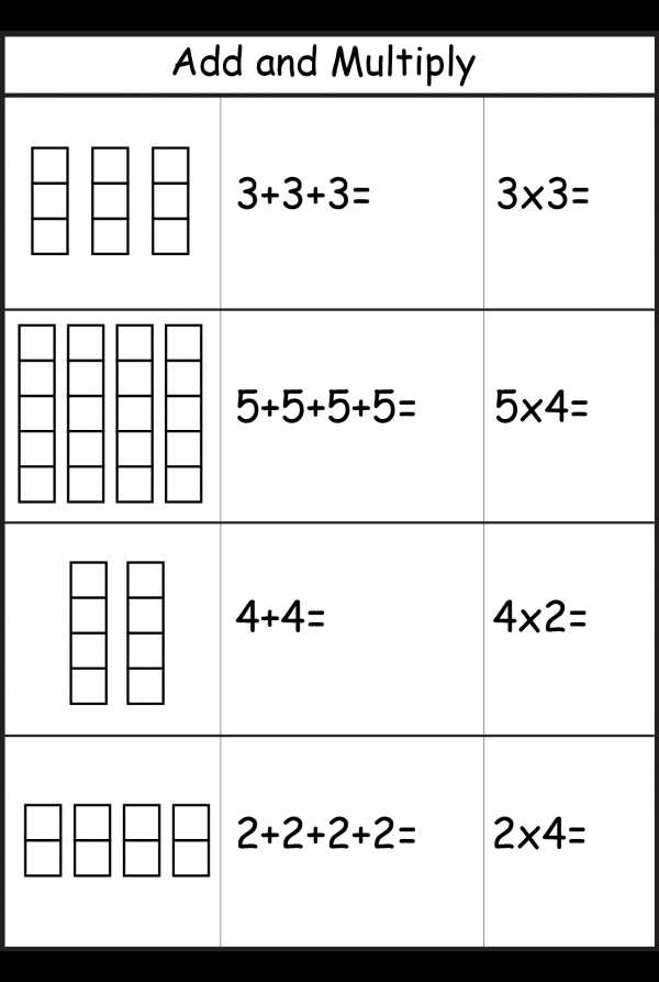 Equal Groups Worksheets as Well as Add and Multiply Repeated Addition 2 Worksheets