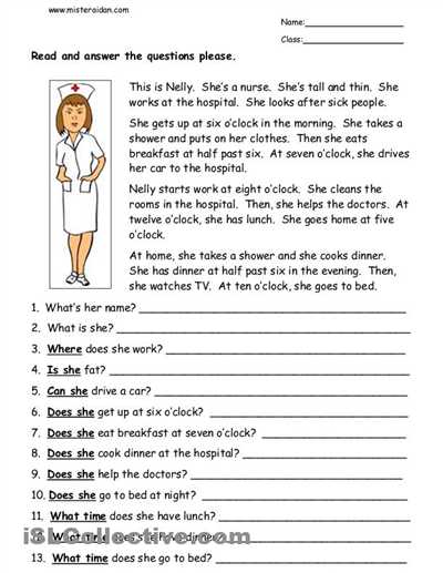 Esl Reading Comprehension Worksheets with Free Printable Reading Prehension Worksheets