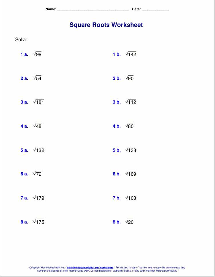 Estimating Square Roots Worksheet Along with Worksheets 44 Lovely Simplifying Radical Expressions Worksheet Hd