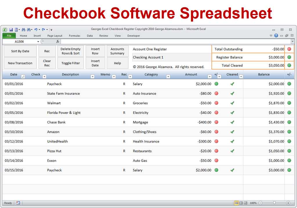 Excel Checkbook Register Budget Worksheet or Excel Checkbook Register Guvecurid