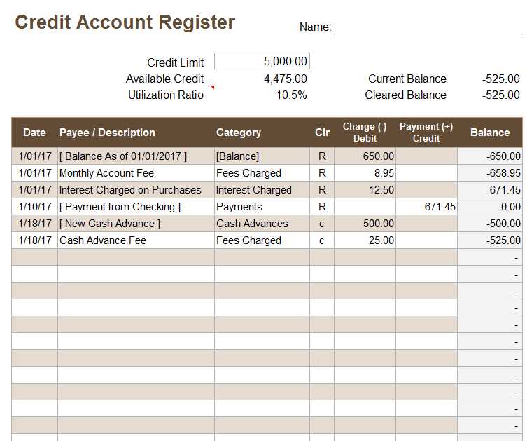 Excel Checkbook Register Budget Worksheet together with Download A Free Credit Account Register Template for Excel to Keep