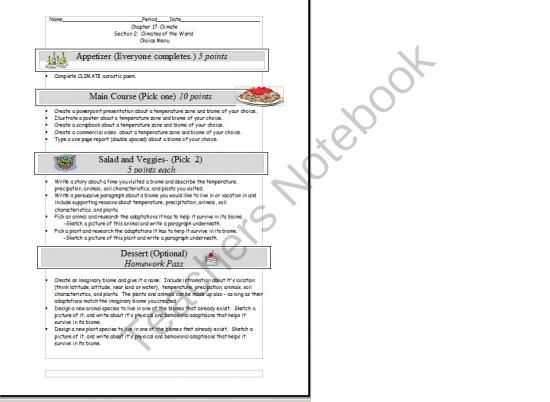 Exploring Biomes Worksheet Answers together with Biomes Choice Menu Earth Science Lessons Pinterest