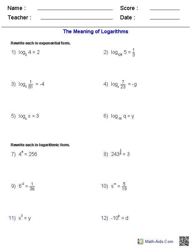 Exponential Equations Worksheet or 7 Best Math Images On Pinterest