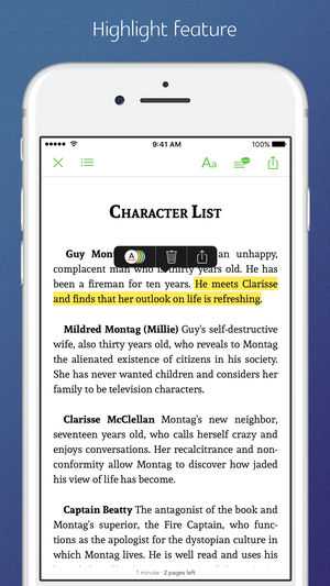Fahrenheit 451 Character Analysis Worksheet with Fahrenheit 451 Synced Transcript Notes On the App Store