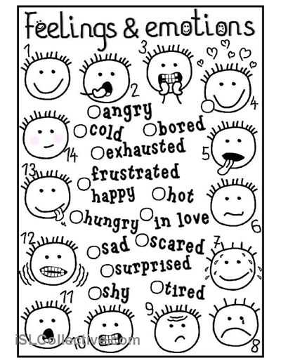 Feelings and Emotions Worksheets Printable as Well as 9 Best Materiale Didattico Images On Pinterest