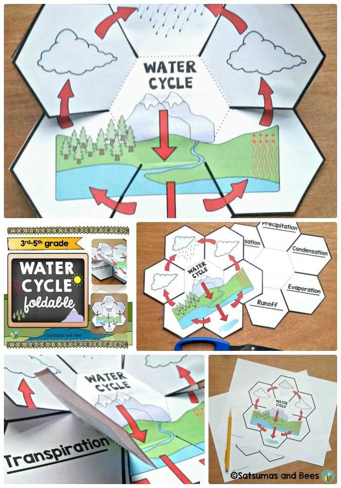 Fill In the Blank Water Cycle Diagram Worksheet Along with the Water Cycle Interactive Science Notebook Foldables