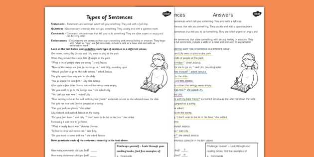 Film Study Worksheet for A Work Of Fiction Answers and Ks2 Sentence Structure Resources