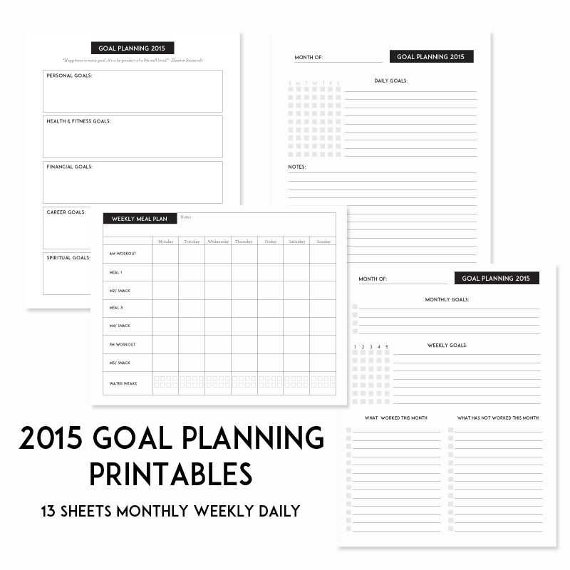 Financial Planning Worksheets Along with 2015 Spt Success Goal Sheets