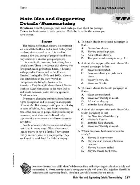 Finding the Main Idea Worksheets with Nonfiction Worksheets 3rd Grade Worksheets for All