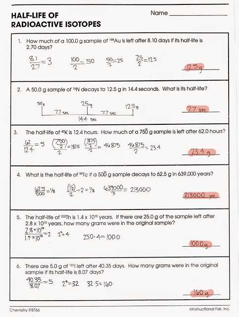 Fission Fusion Worksheet Answers as Well as Nuclear Decay Worksheet with Answers Page 34 Kidz Activities