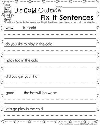 Fix the Sentence Worksheets as Well as 272 Best Kindergarten Worksheets Images On Pinterest