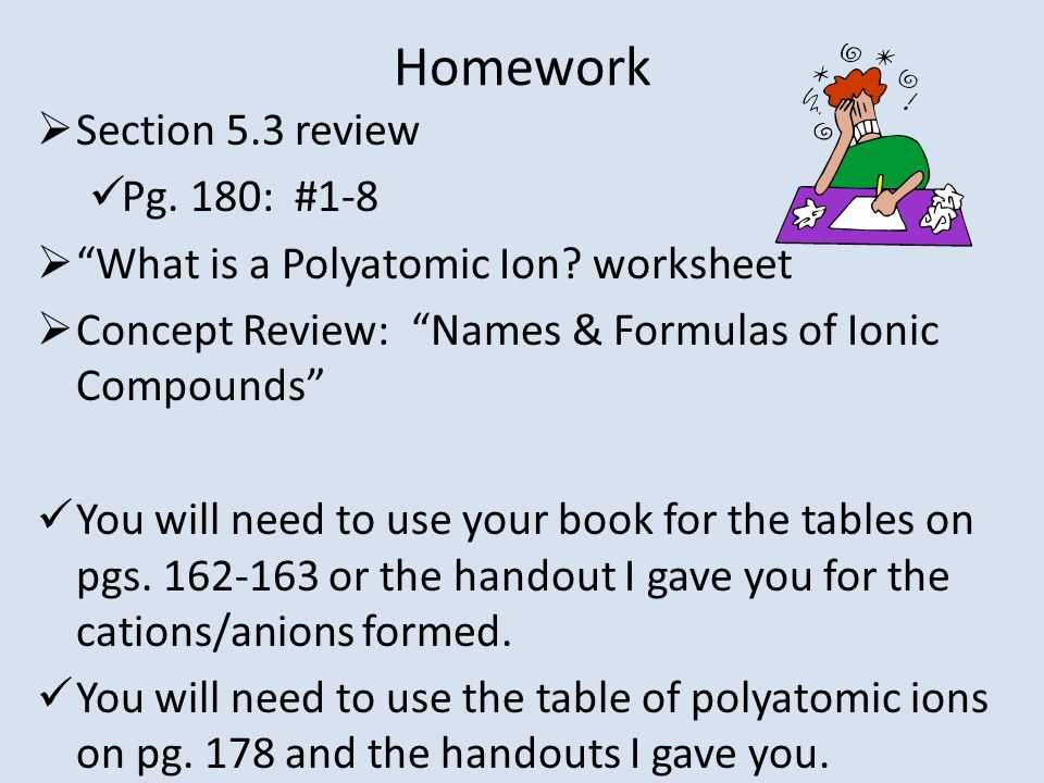 Formulas and Nomenclature Binary Ionic Compounds Worksheet Answers or Monday Feb 3 Rd “a” Day Tuesday Feb 4 Th “b” Day Agenda