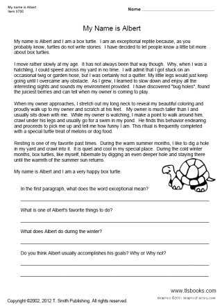 Free 2nd Grade Reading Comprehension Worksheets Multiple Choice or Beginning Reading Prehension Worksheets Worksheets for All