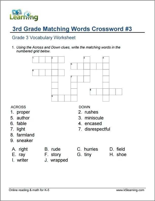 Free 5th Grade Vocabulary Worksheets together with 3rd Grade English Worksheets Verb Tenses Cut and Paste Verb Tenses