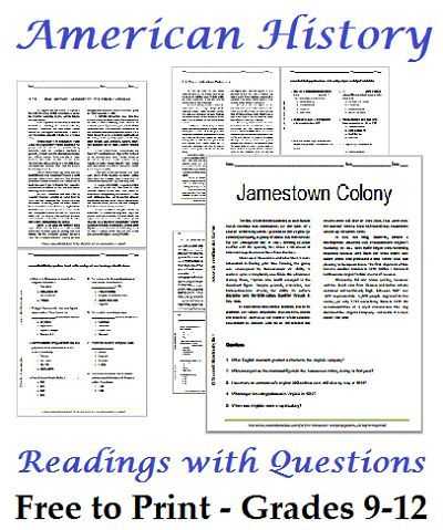 Free Ged social Studies Worksheets Along with List Of American History Readings Worksheets for High School