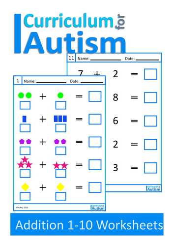 Free Printable Autism Worksheets Along with Special Education Math Worksheets Beautiful Practice Your Math