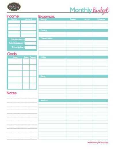 Free Printable Budget Worksheets with Free Printable Monthly Bud form